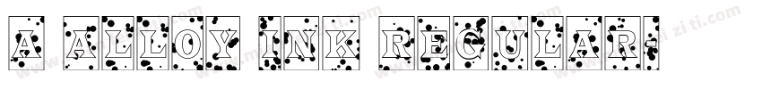 a Alloy Ink Regular字体转换